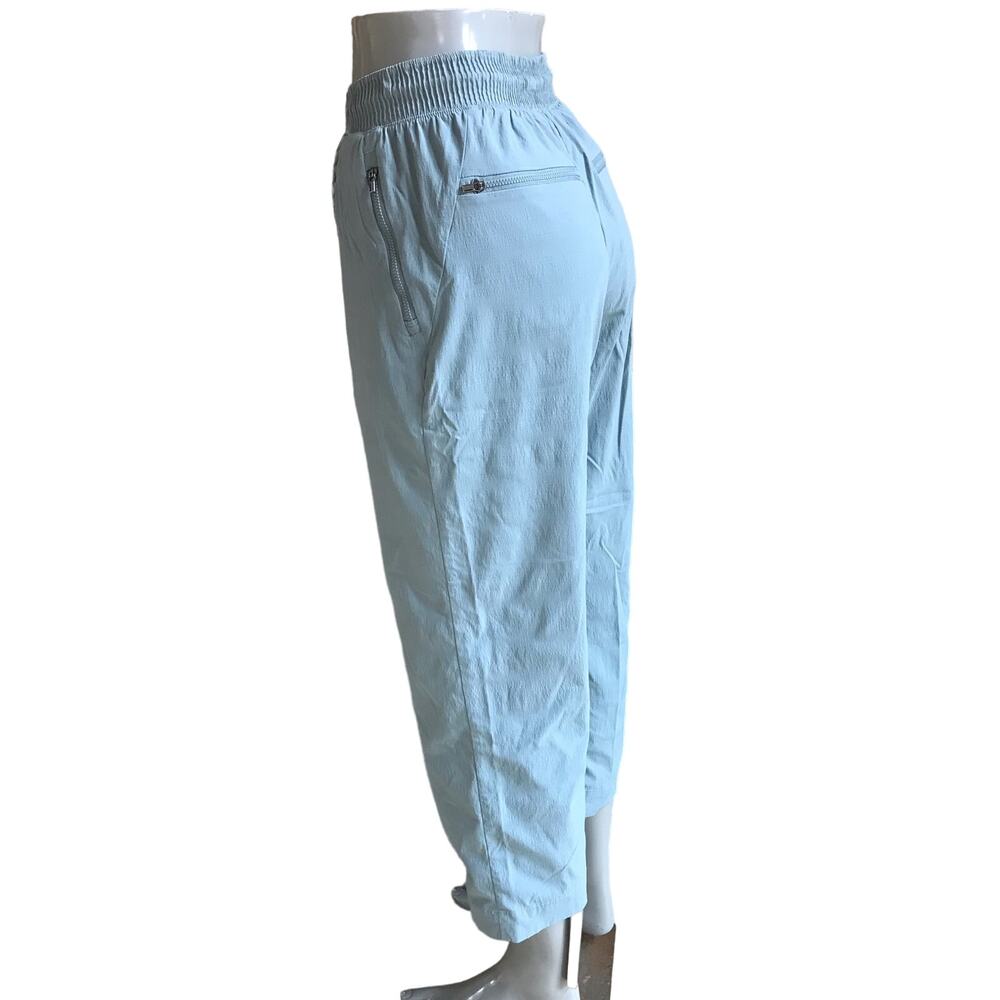 Athleta Trekkie Straight Crop Sea Foam Green Pull On Hiking Pants Women’s Size 4 - Picture 3 of 7